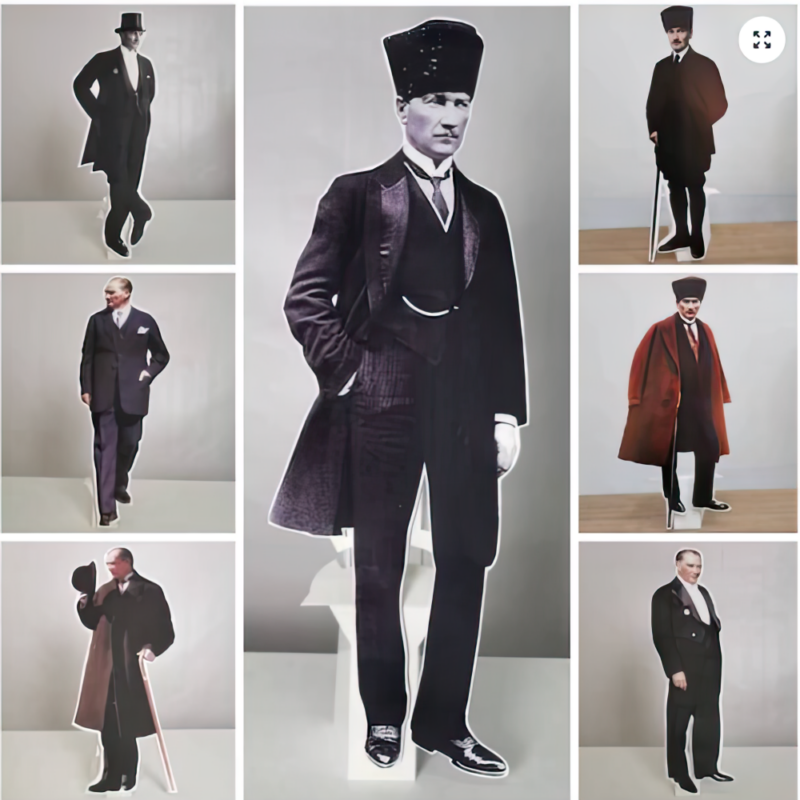 Atatürk Maket Pano Dekor – 170 cm Dev Boy