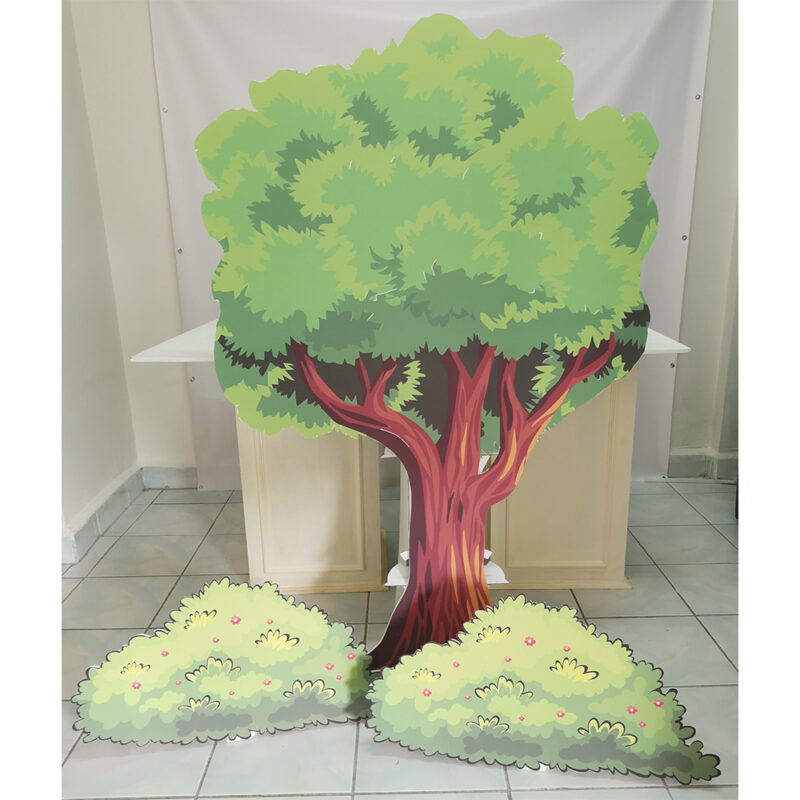 Ağaç Çalılık Maket Pano Dekor Seti – Süs