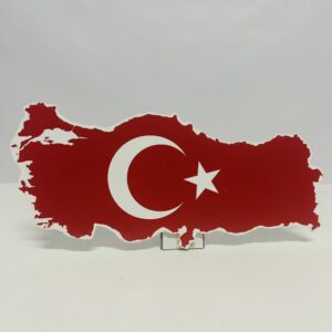 Bayrak Türkiye Haritası Ayaklı Maket Pano Dekor - Süs
