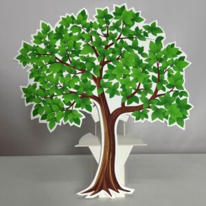 Yapraklı Ağaç Maket Pano Dekor – Süs