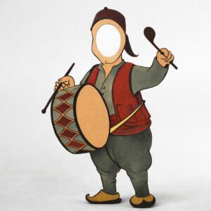 Ramazan Davulcusu Fotoğraf Çektirme Maket Pano Dekor - Süs