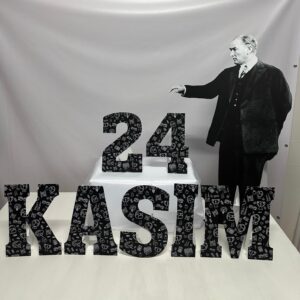 24 Kasım Atatürk Maket Pano Seti - Dekor Süs