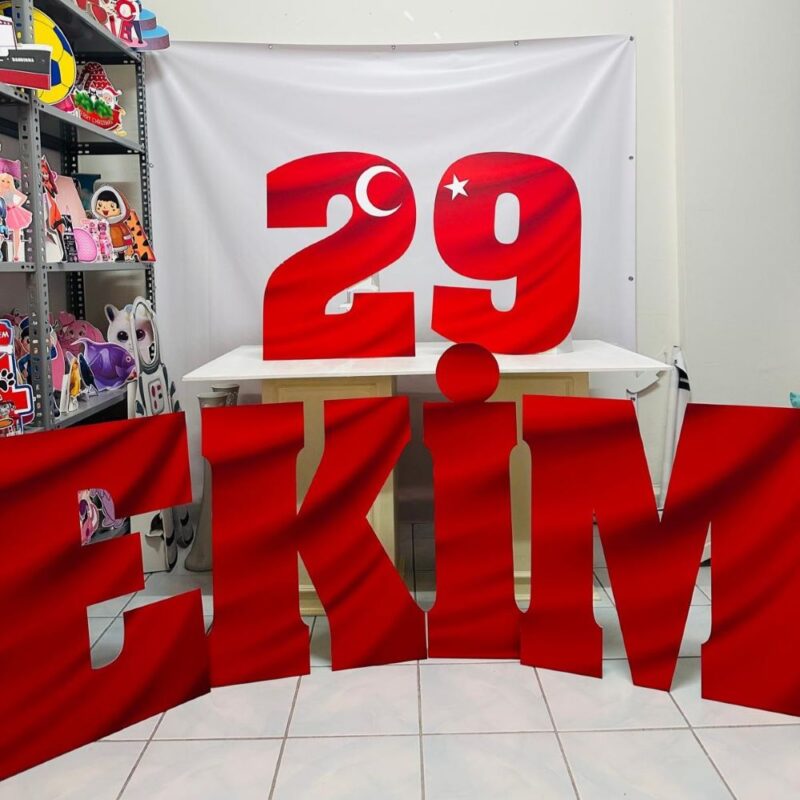 29 Ekim Yazısı Maket Pano Seti - Dekor Süs