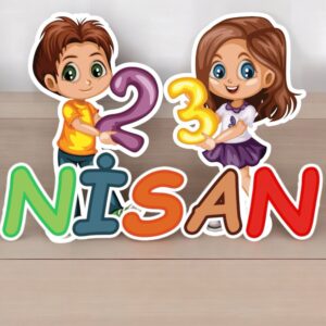 23 Nisan Yazı Set Maket Pano Dekor - Süs