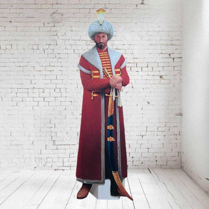 Fatih Sultan Mehmet Ayaklı Maket Pano Dekor - Süs