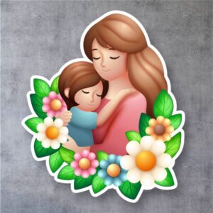 Renkli Anneler Günü Maket Pano – Dekor