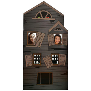 Halloween Cadı Evi Fotoğraf Çektirme Maket Pano