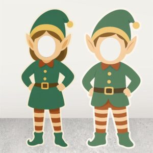 Elf Yetişkin Fotoğraf Çektirme Maket Pano Seti