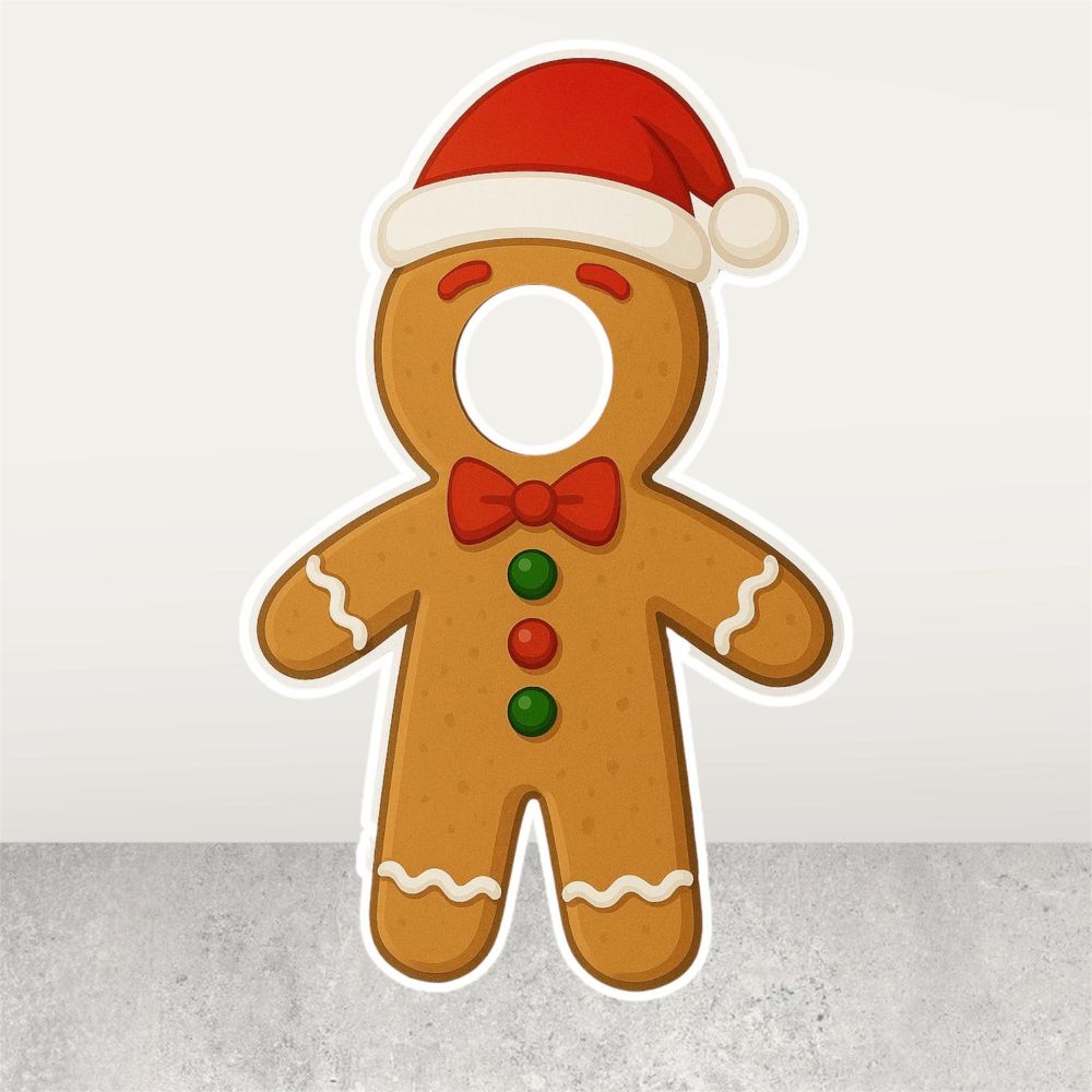 Kurabiye Adam Fotoğraf Çektirme Maket Pano