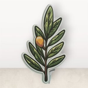 Yeşil Zeytin Dalı Maket Pano Dekor – Süs