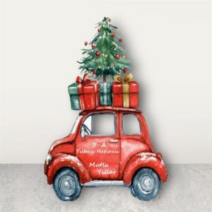 Yılbaşı Arabası Fotoğraf Çektirme Maket Pano