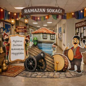 Ramazan Sokağı Pano Maket Seti Dekor - Süs