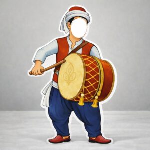 Ramazan Davulcusu Fotoğraf Çektirme Panosu Dekor - Maket Süs