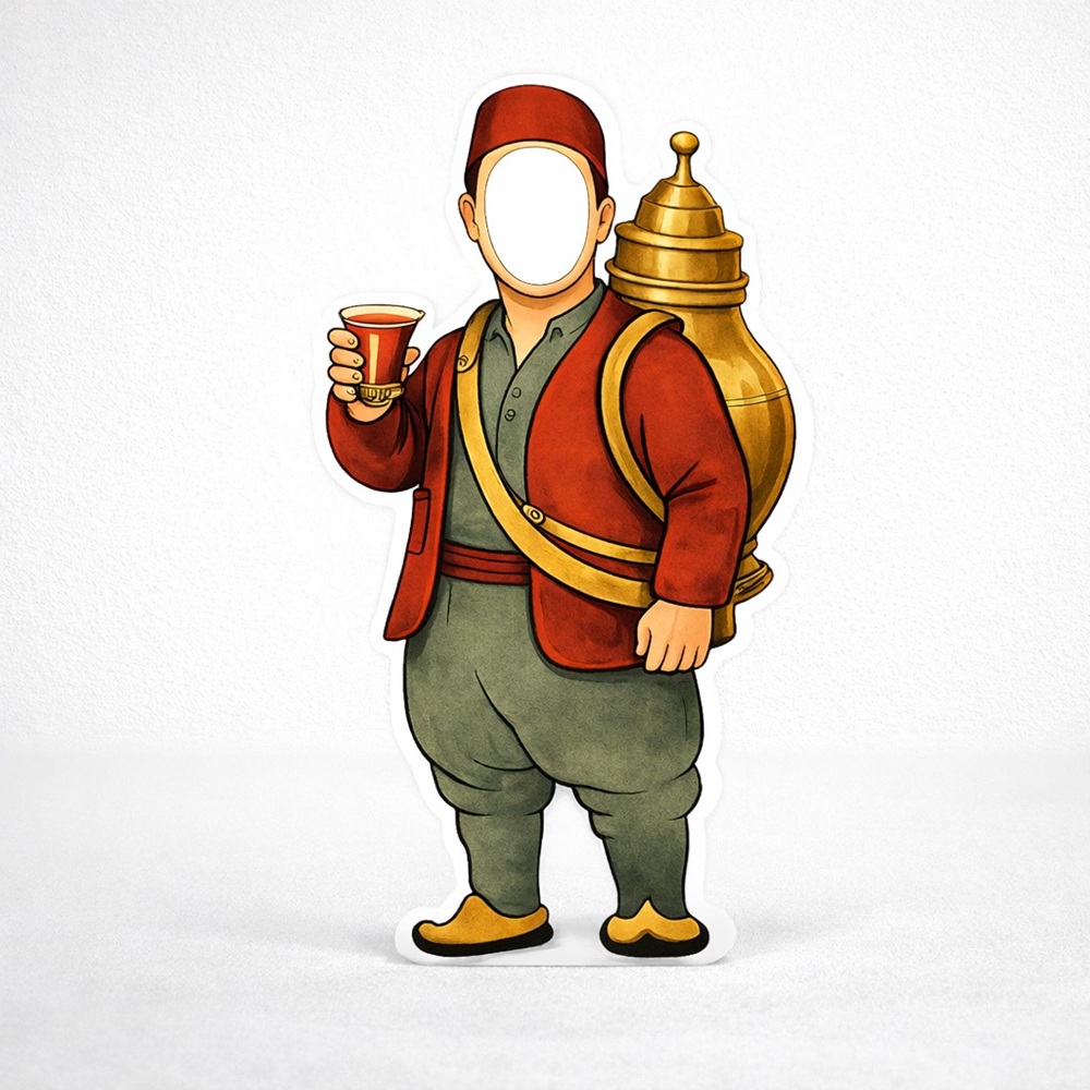 Ramazan Şerbetçisi Fotoğraf Çektirme Panosu Dekor - Maket Süs