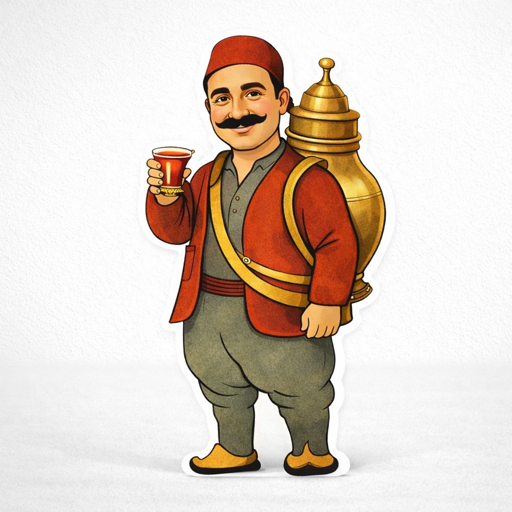 Ramazan Şerbetçisi Ayaklı Pano Maket Dekor - Süs