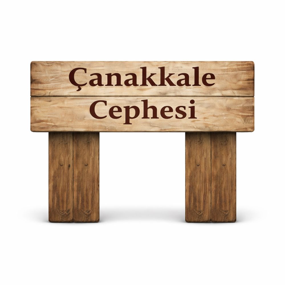 Çanakkale Cephesi Ayaklı Maket Pano Dekor - Süs