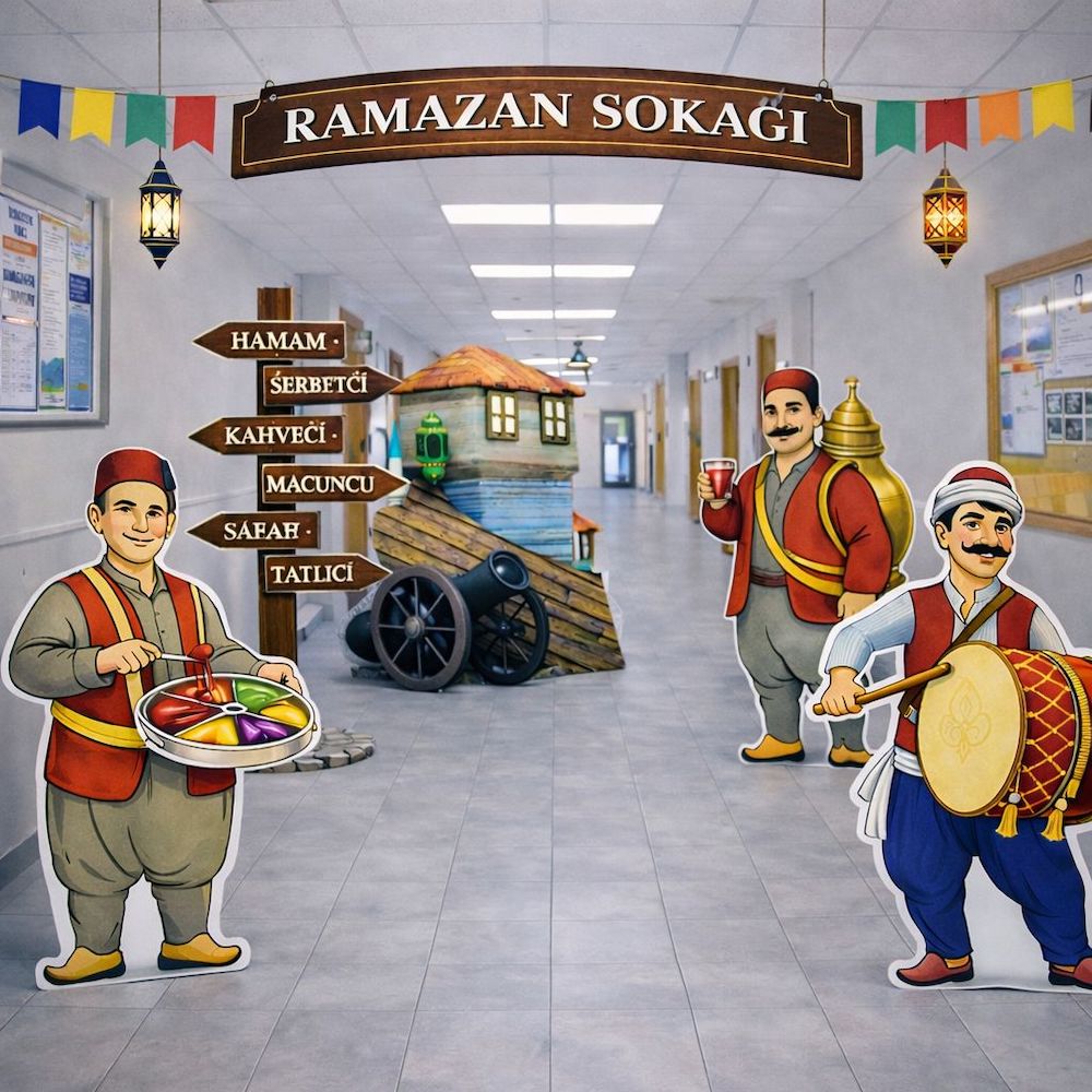 Ramazan Sokağı Mega Pano Maket Seti Dekor - Süs