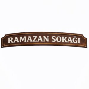 Ramazan Sokağı Tabela Maket Pano Dekor - Süs